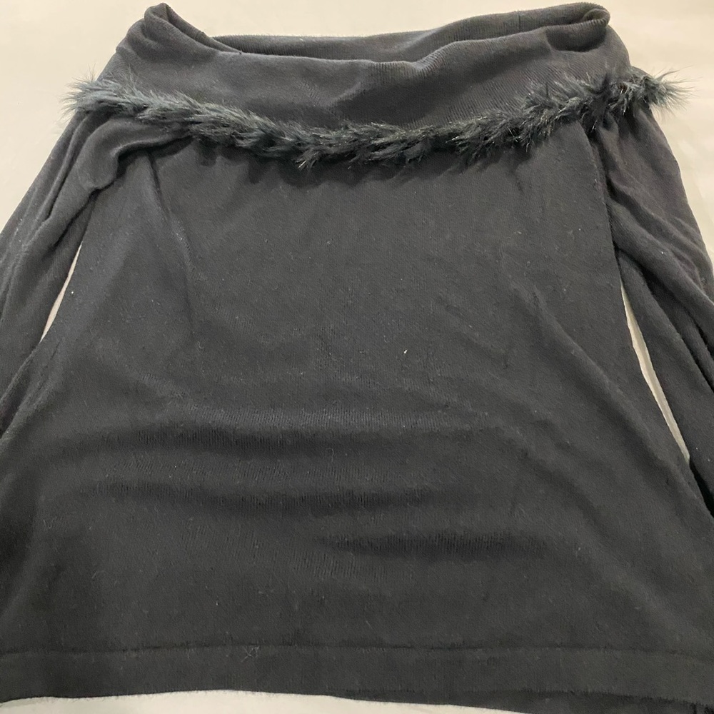 Lilly Pulitzer black off the shoulder sweater